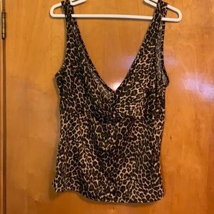 Pinup Couture leopard blouse